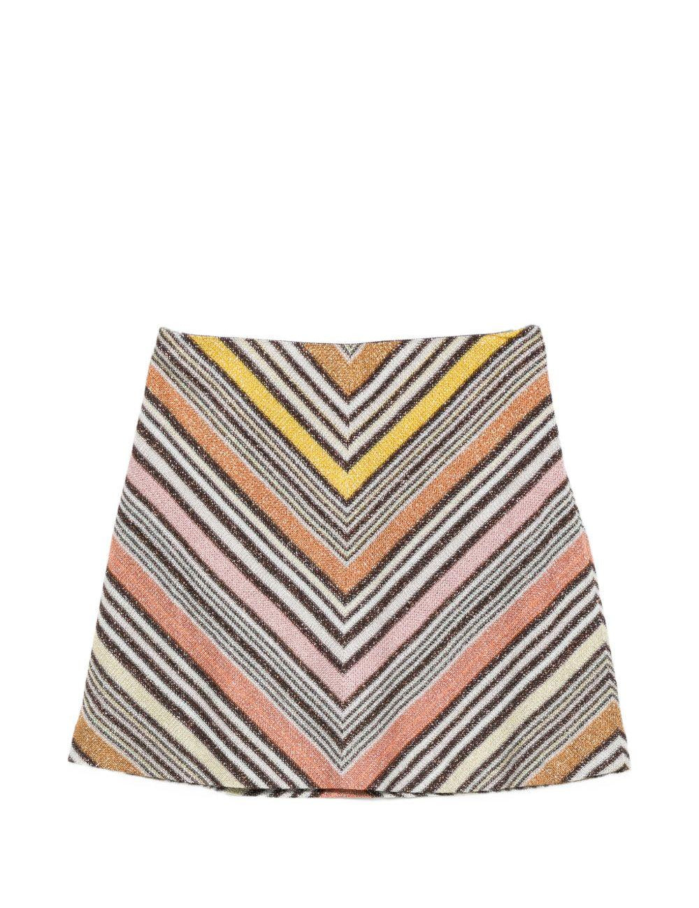 Gonna con motivo chevron multicolor Missoni - donna 