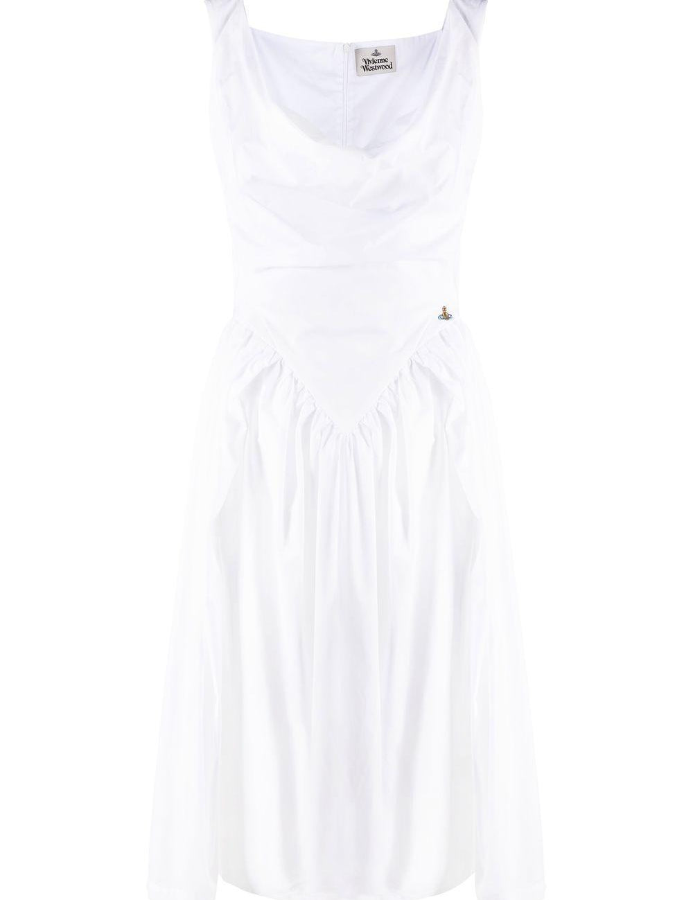Abito Sunday midi in bianco 