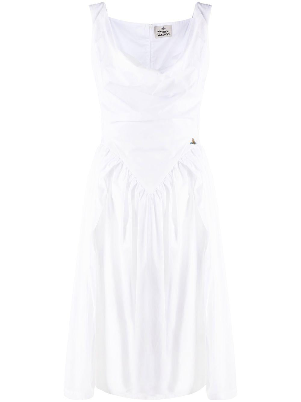 Abito Sunday midi in bianco 