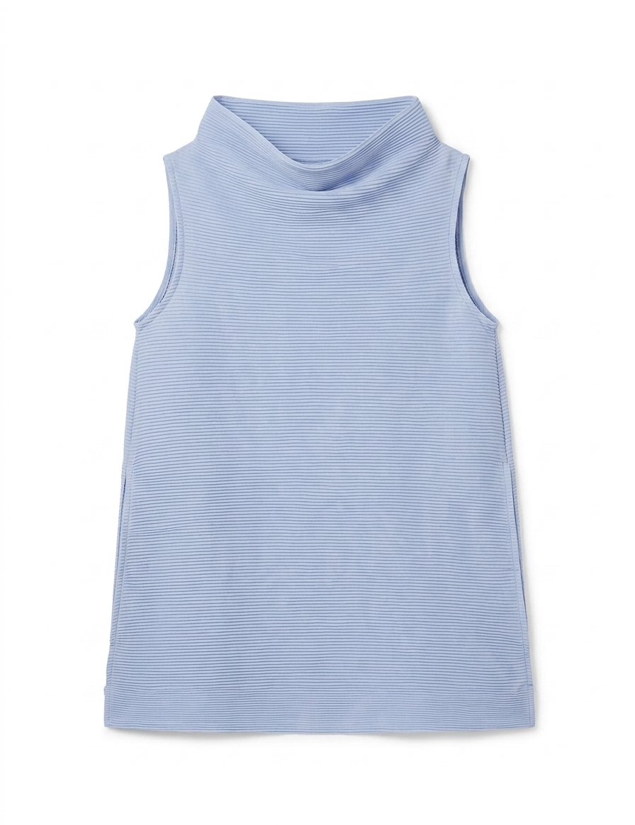 Top a collo alto in celeste Melitta Baumeister - donna 