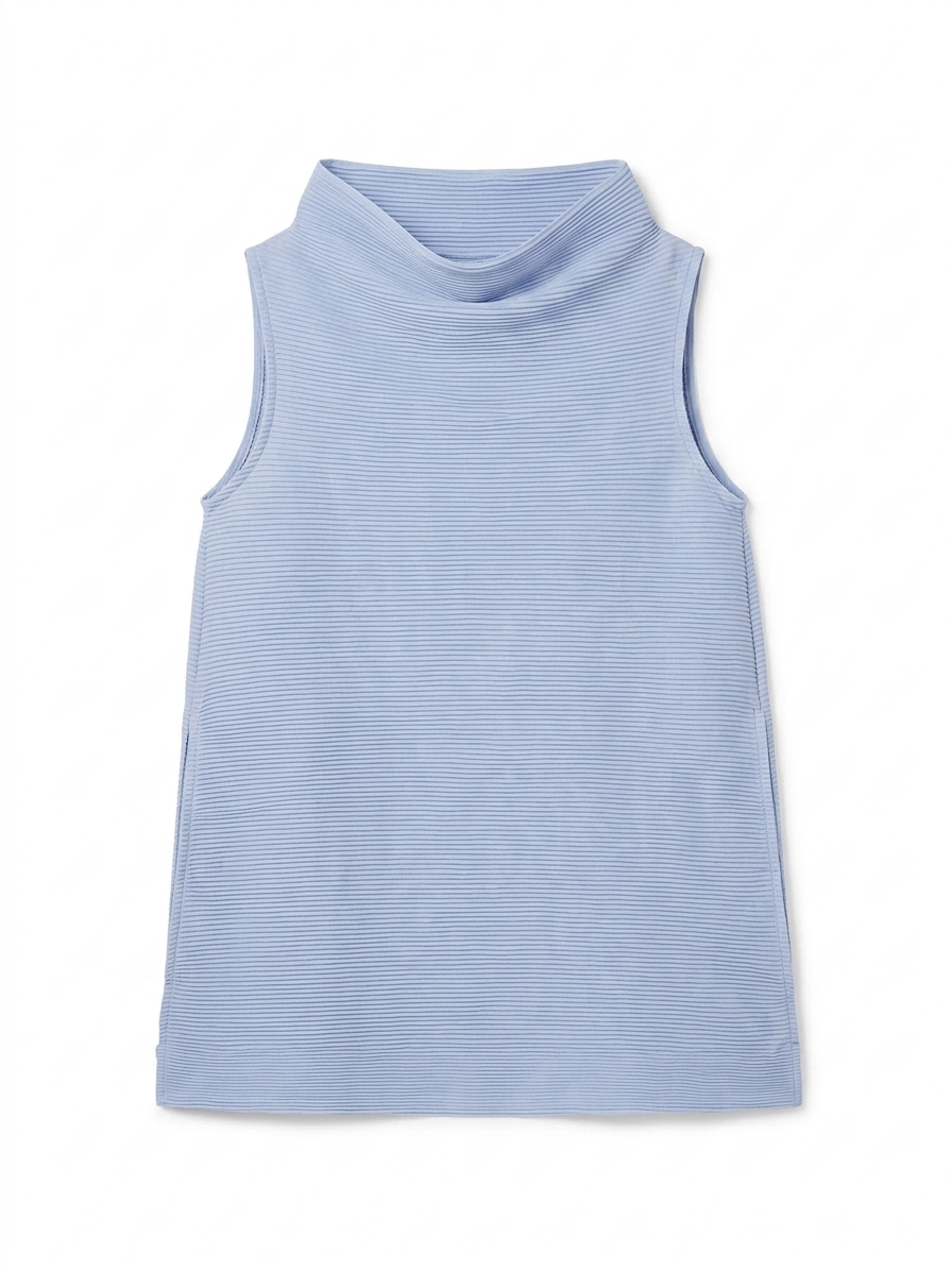 Top a collo alto in celeste Melitta Baumeister - donna 
