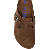 Mules Boston con fibbia e cinturino in marrone Birkenstock - unisex 