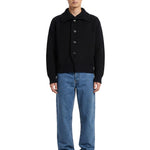 Cardigan in lana con bottoni nero 