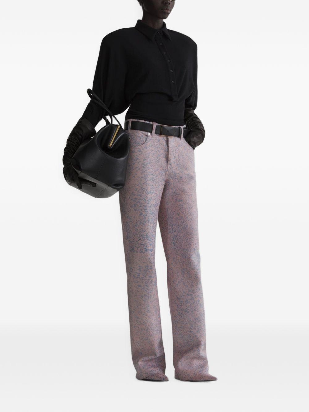 Body con colletto stile polo in nero 