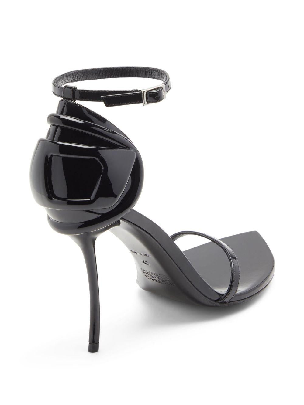 Sandali in pelle D-Ten & Half in nero Diesel - donna 