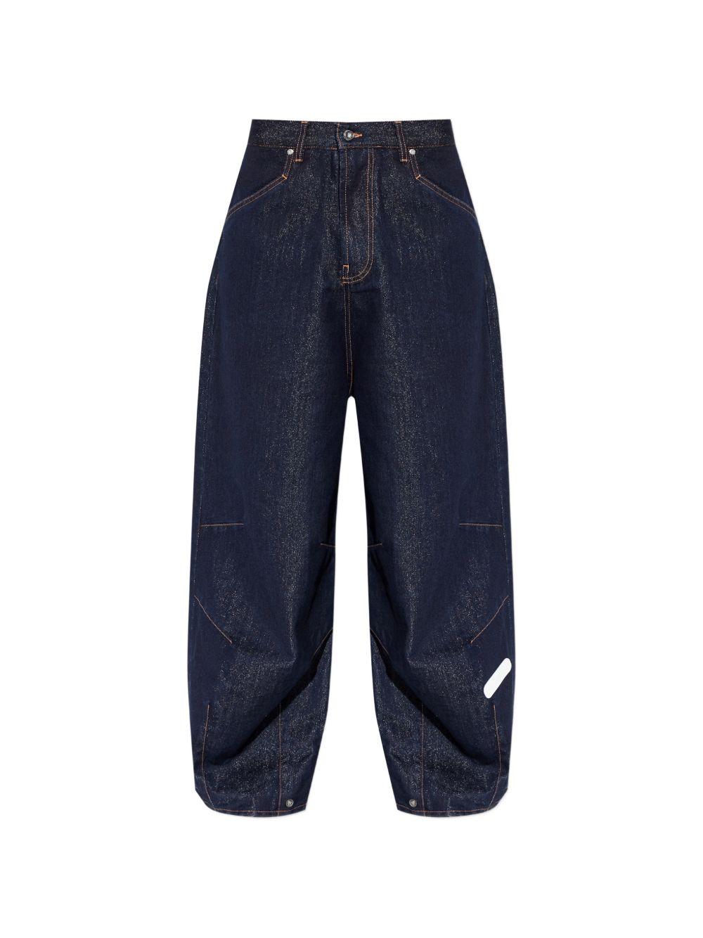 Jeans ricamati in blu Pdf - uomo 