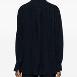 Camicia pigiama in blu victoria beckham - donna 