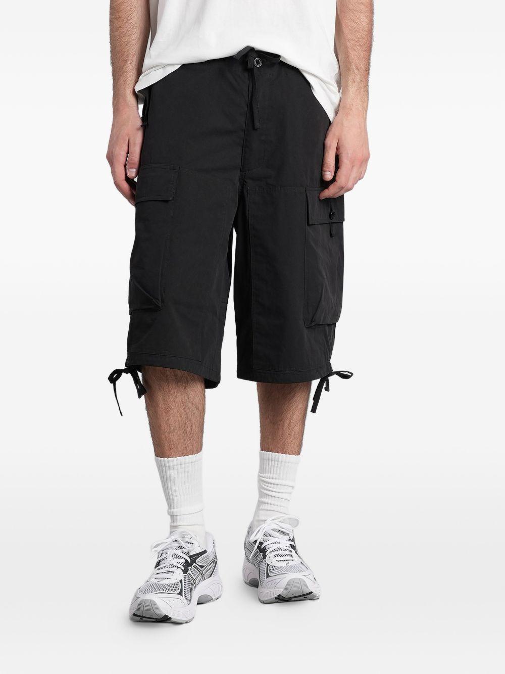 Pantaloncini cargo con coulisse in nero Oamc peacemaker - uomo 
