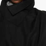 Cappotto con dettaglio sciarpa in nero Entire studios - donna 
