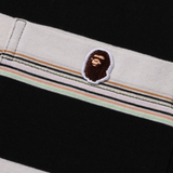 T-shirt a righe a maniche lunghe multicolore A bathing Ape - uomo 