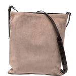 Borsa a tracolla in suede in beige Dries van noten - donna 