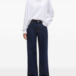 Jenas a gamba dritta in blu Ganni - donna 