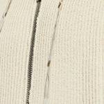 Felpa con zip in beige Rick owens - uomo 
