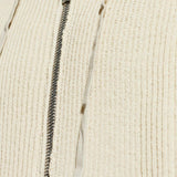 Felpa con zip in beige Rick owens - uomo 