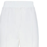 Pantaloni crop con dettaglio a righe in bianco Brunello cucinelli - donna 