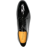 Derby in pelle verniciata in nero Doucal's - uomo 