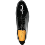 Derby in pelle verniciata in nero Doucal's - uomo 