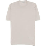T-shirt girocollo in grigio John smedley - uomo 
