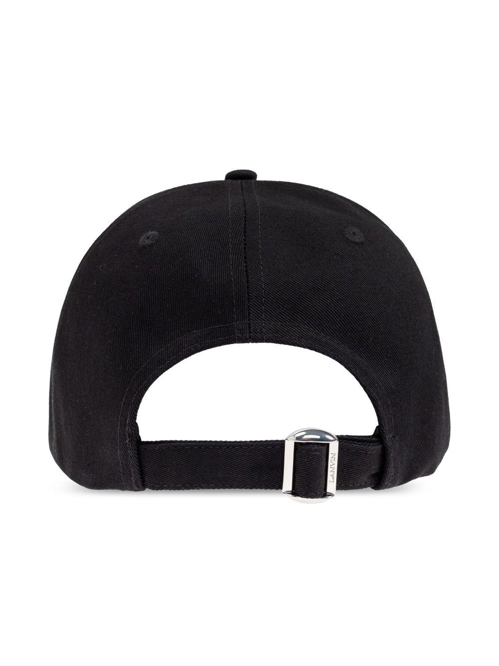 Cappello da baseball con logo in nero Lanvin - unisex 