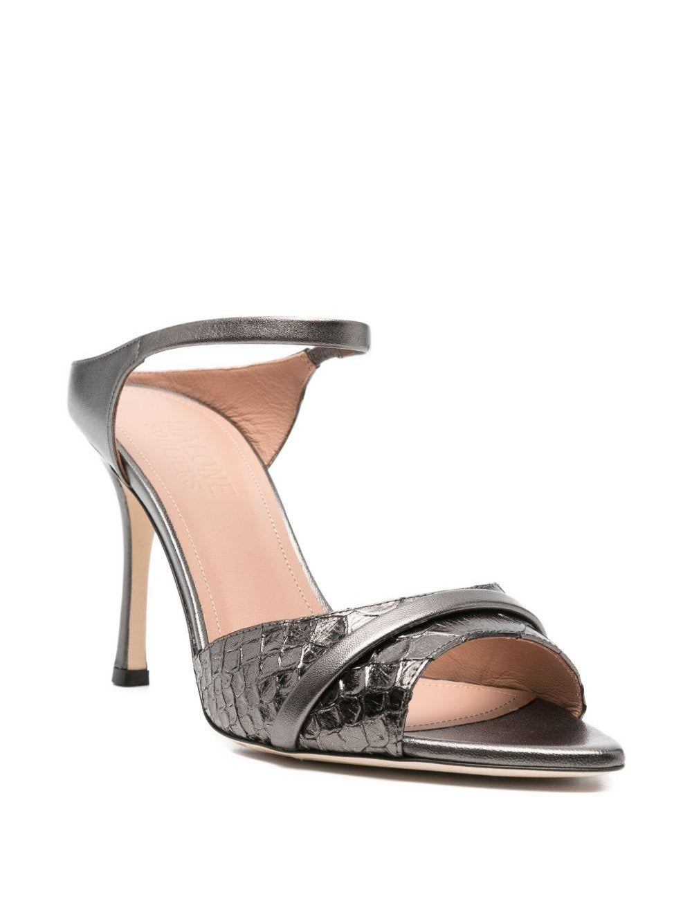 Sandali una a tacco alto in bronzo Malone souliers - donna 