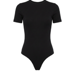 Body opaque a maniche corte in nero Wardrobe NYC - donna 