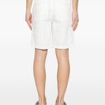 Pantaloncini con passanti per cintura in bianco Zegna - uomo 