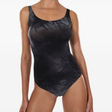 Body con fantasia tie dye in nero Wolford - donna 