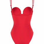 Costume intero con scollo a cuore in rosso - MAGDA BUTRYM -  donna 