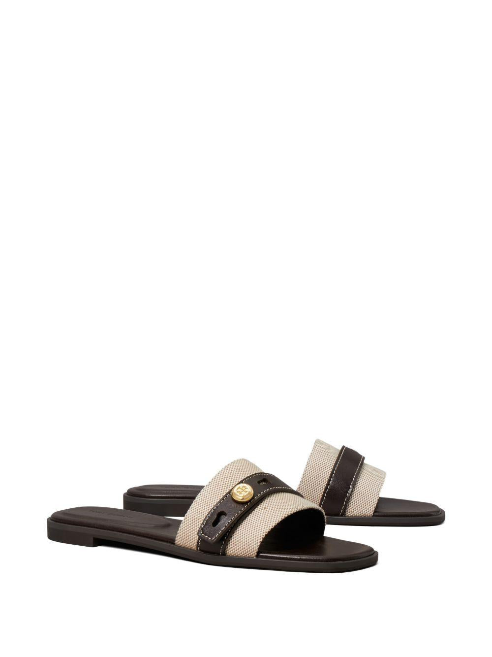 Ciabatte Romy  in marrone Tory burch - donna 