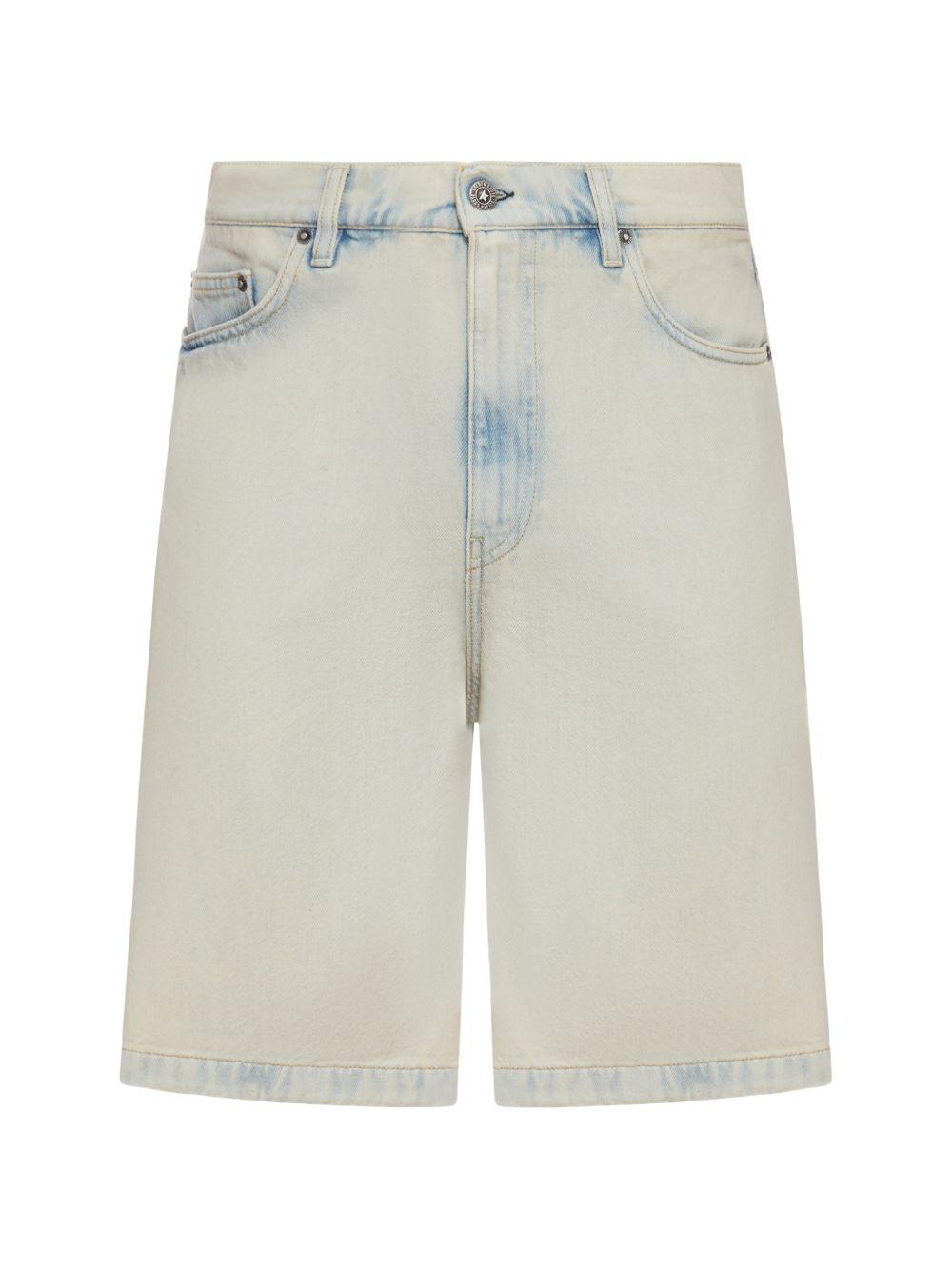 Pantaloncini in denim a cinque tasche in blu Golden goose - uomo 