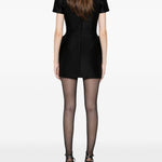 Miniabito con fianchi in nero David koma - donna 