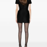 Miniabito con fianchi in nero David koma - donna 