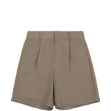 Shorts sartoriali a vita alta in marrone Entire studios - donna 