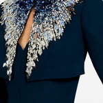 Blazer crop dexy in blu Jenny packham - donna 