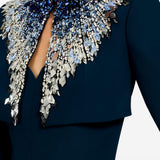 Blazer crop dexy in blu Jenny packham - donna 