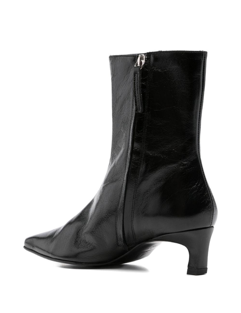 Stivaletti ambar pelle in nero 