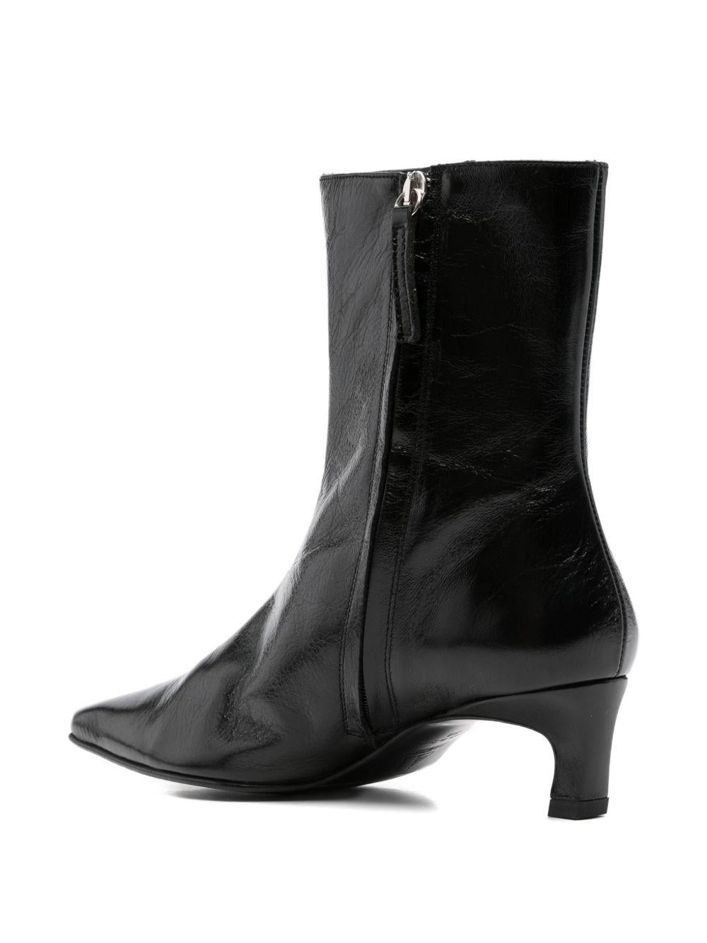 Stivaletti ambar pelle in nero 