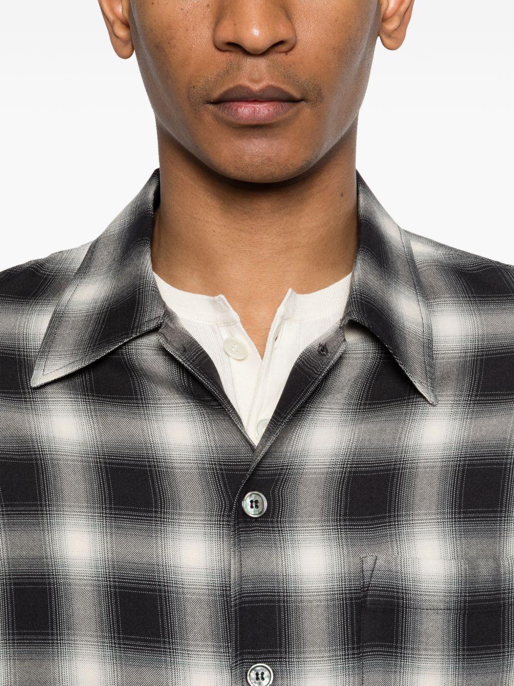 Camicia a quadri  in bianco e nero Our legacy - uomo 