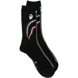 Calzini con ricamo Shark in nero 