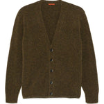 Cardigan con scollo a V in marrone Barena - uomo 