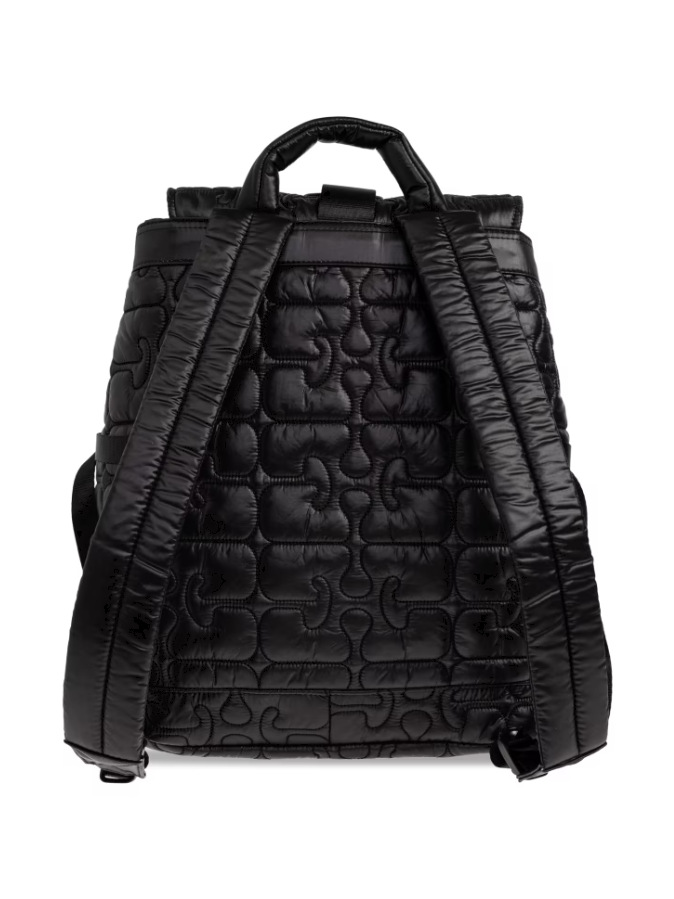 Zaino Trapuntato re-tech in nero Ganni - donna 