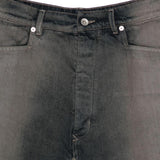 Gonna con spacchi centrali in denim grigio Rick Owens - uomo 