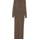 Abito con scollo a v rallel  in marrone Entire studios - donna 