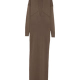 Abito con scollo a v rallel  in marrone Entire studios - donna 