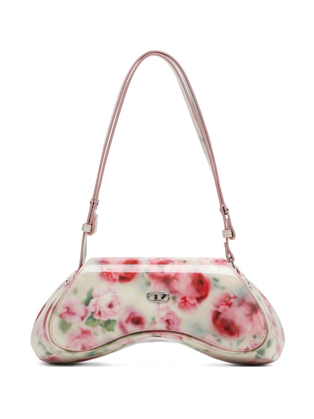 Borsa a spalla a fiori in bianco Diesel - donna 