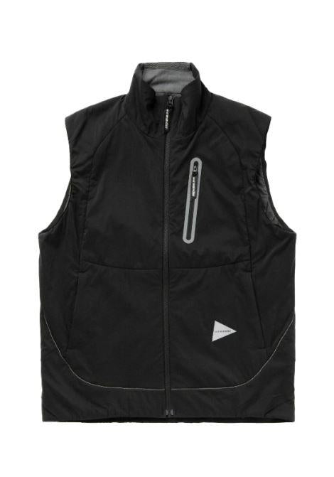 Gilet imbottito alpha in nero And wander - uomo 