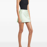 Minigonna Reedition con logo in verde Courrèges - donna 