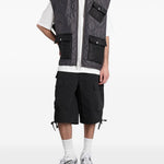 Pantaloncini cargo con coulisse in nero Oamc peacemaker - uomo 