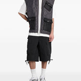 Pantaloncini cargo con coulisse in nero Oamc peacemaker - uomo 