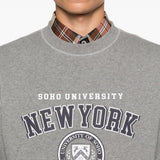 Felpa con stampa New York in grigio A.P.C. X marc jacobs - uomo 